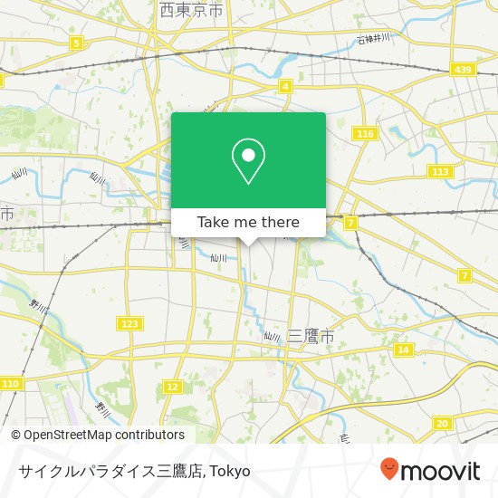 サイクルパラダイス三鷹店 map