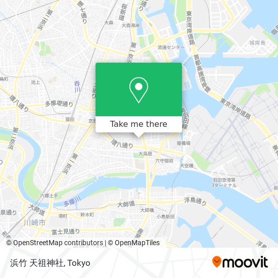 浜竹 天祖神社 map
