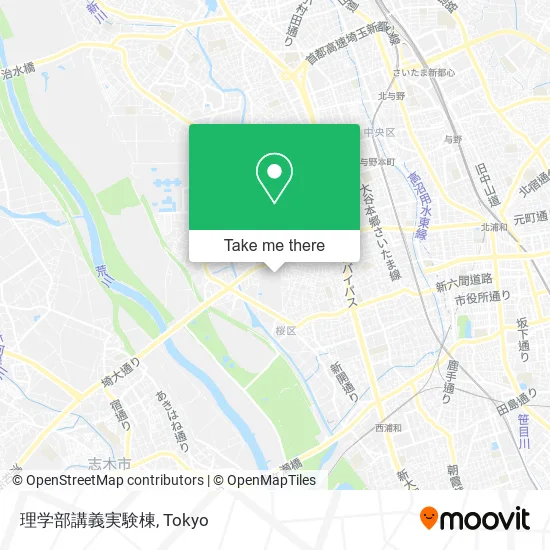 理学部講義実験棟 map