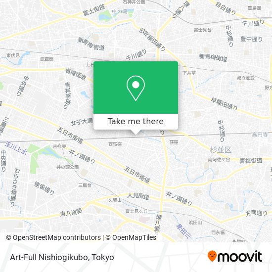 Art-Full Nishiogikubo map