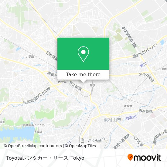 Toyotaレンタカー・リース map