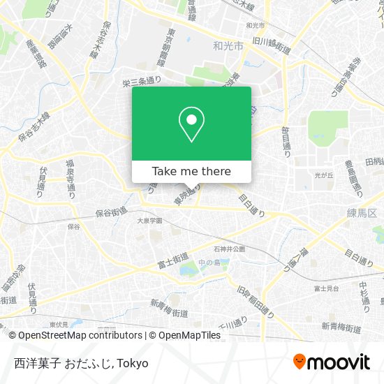 西洋菓子 おだふじ map