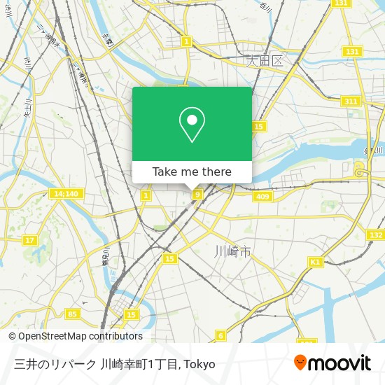 三井のリパーク 川崎幸町1丁目 map