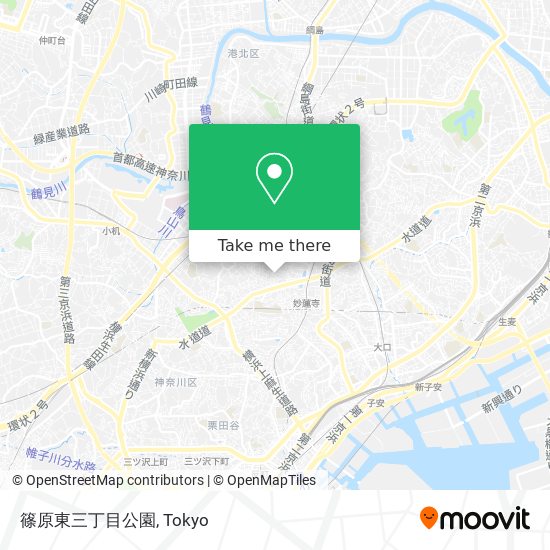 篠原東三丁目公園 map