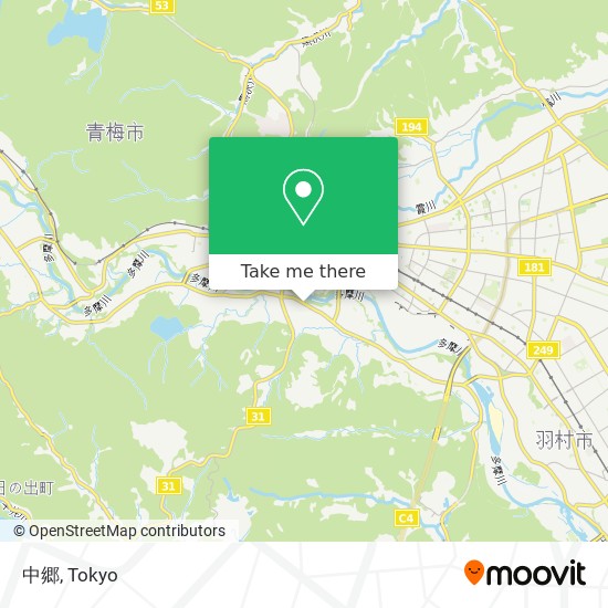 中郷 map