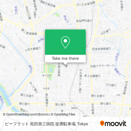 ビーフラット 苑田第三病院 提携駐車場 map