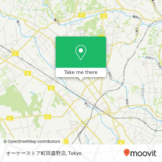 オーケーストア町田森野店 map