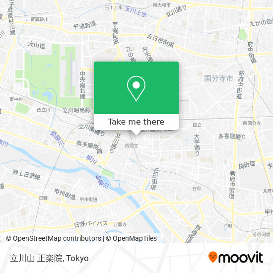 立川山 正楽院 map