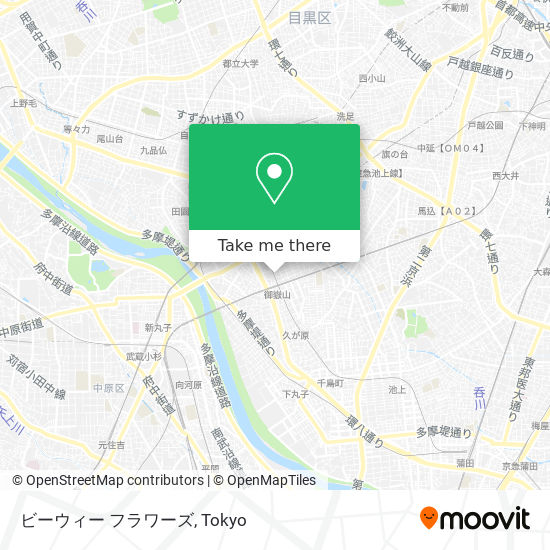 ビーウィー フラワーズ map