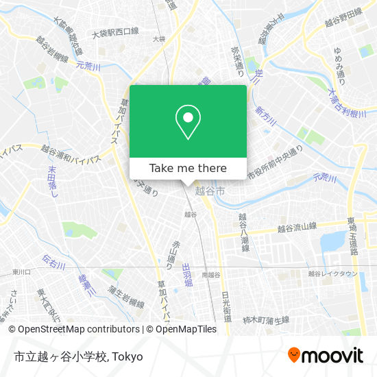 市立越ヶ谷小学校 map