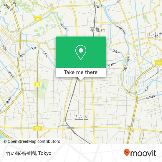 竹の塚福祉園 map