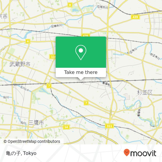 亀の子 map