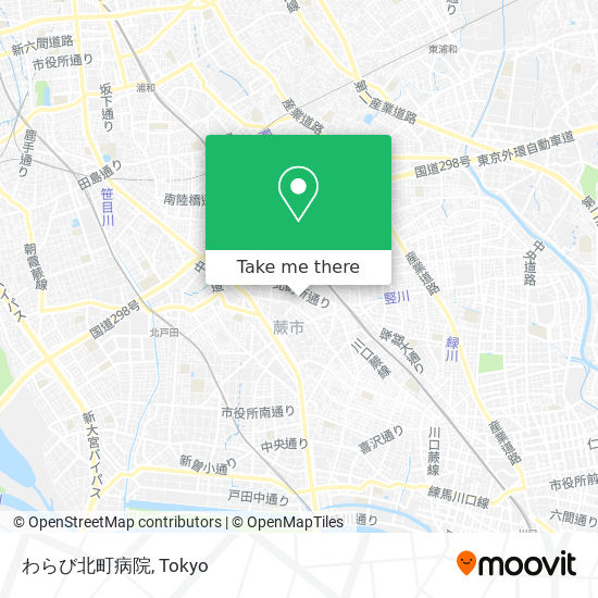 わらび北町病院 map