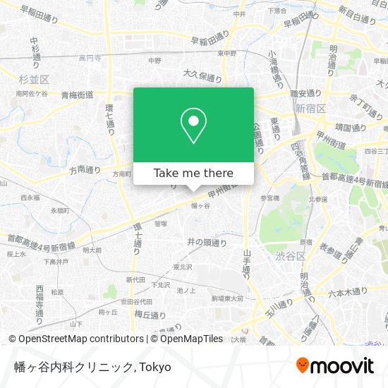 버스 으로 中野区 에서 幡ヶ谷内科クリニック 으로 가는법 Moovit