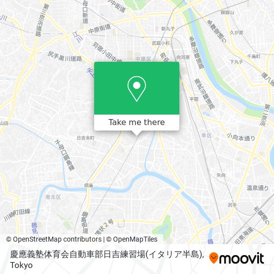 慶應義塾体育会自動車部日吉練習場(イタリア半島) map