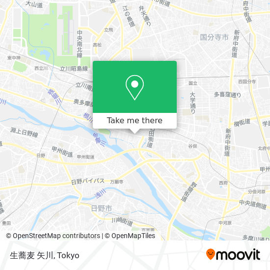 生蕎麦 矢川 map