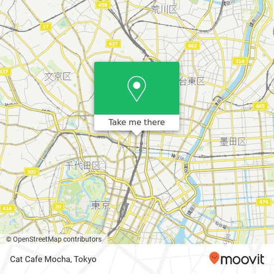 Cat Cafe Mocha map