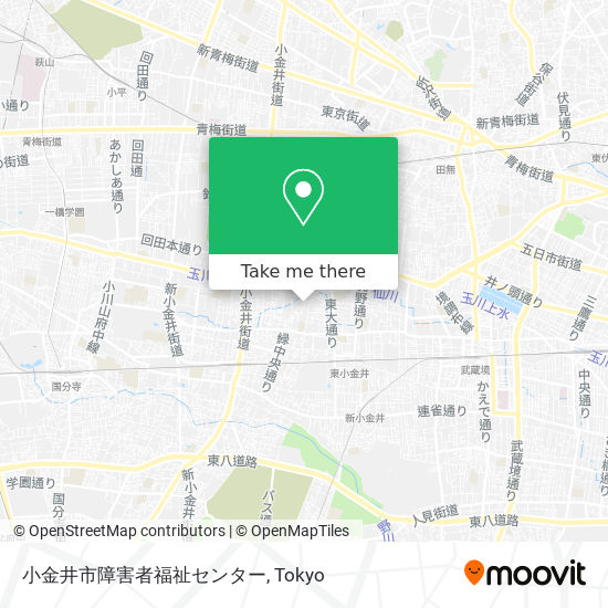 小金井市障害者福祉センター map