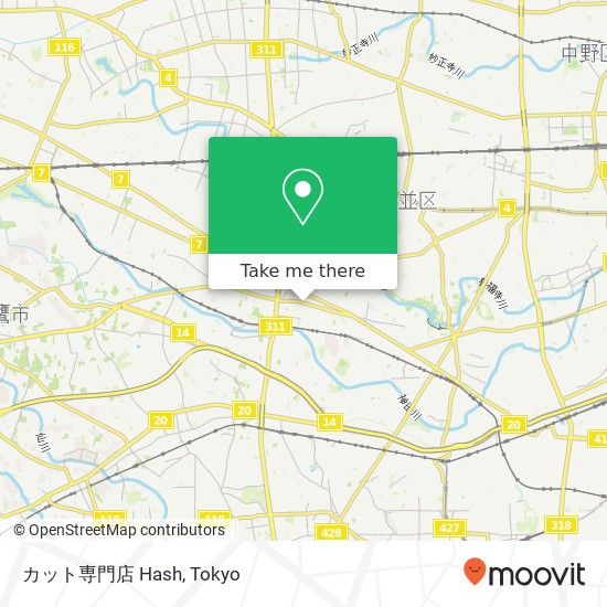 カット専門店 Hash map