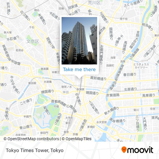 Tokyo Times Tower map
