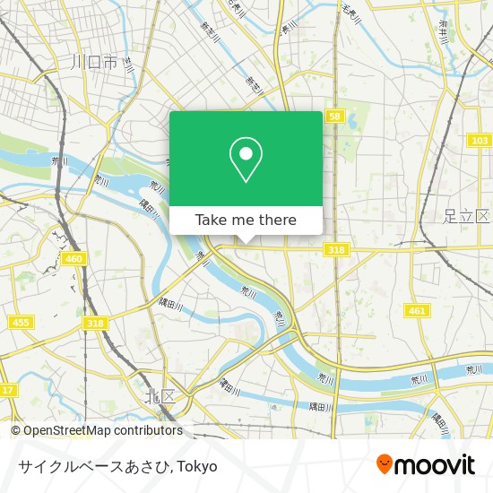 サイクルベースあさひ map