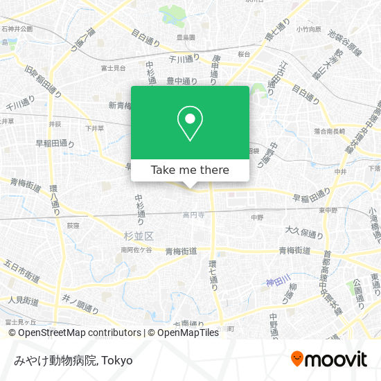 みやけ動物病院 map