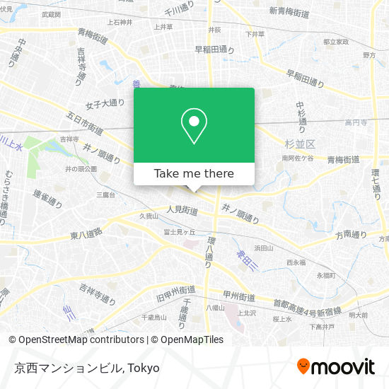 京西マンションビル map