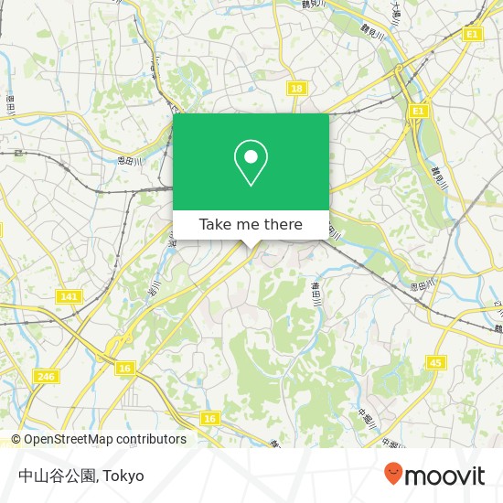 中山谷公園 map