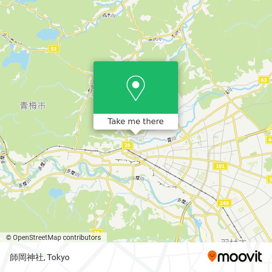 師岡神社 map