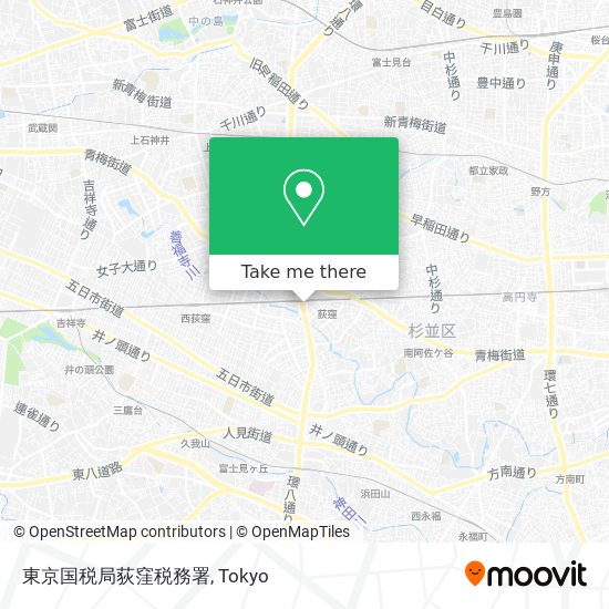 東京国税局荻窪税務署 map