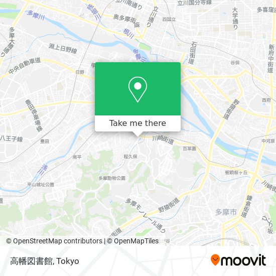 高幡図書館 map