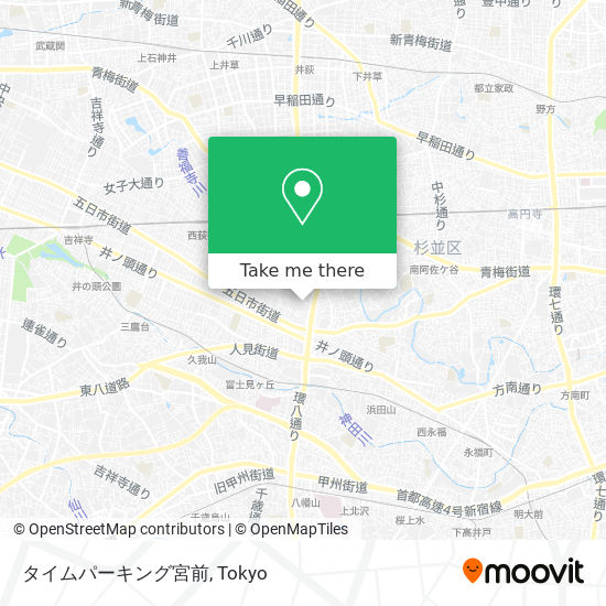 タイムパーキング宮前 map