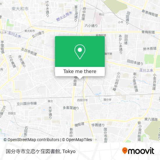 国分寺市立恋ケ窪図書館 map