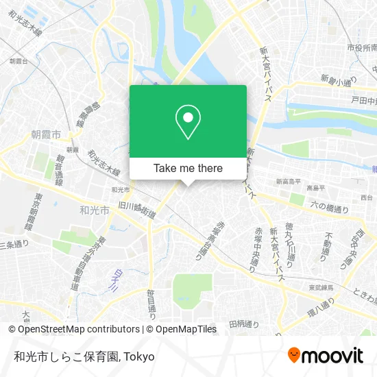 Wako City Shirako Nursery School map