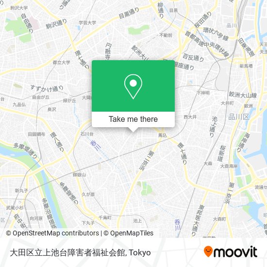 大田区立上池台障害者福祉会館 map