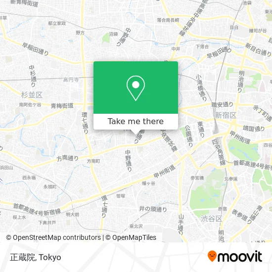 正蔵院 map