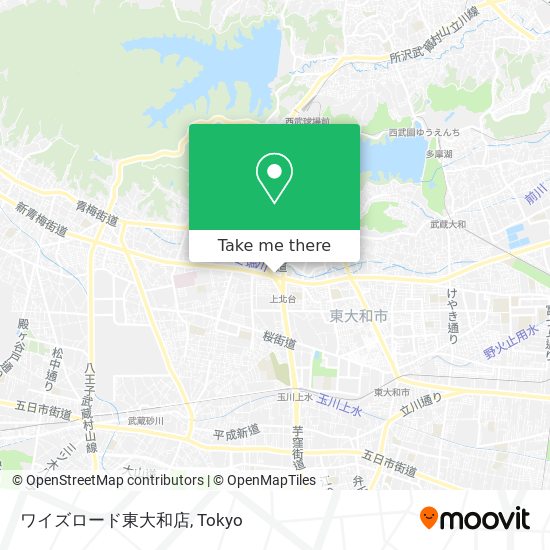 ワイズロード東大和店 map