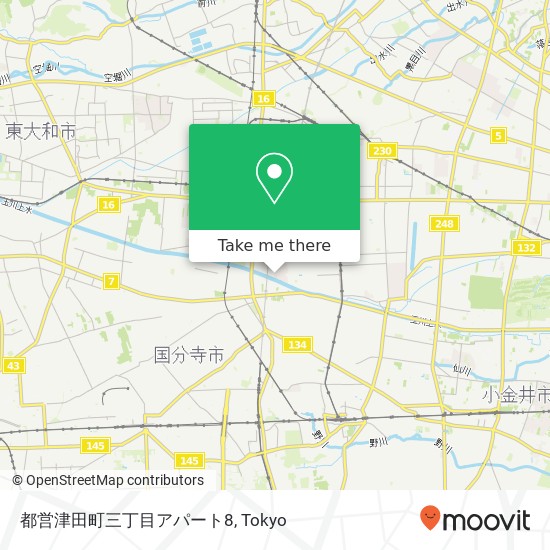 都営津田町三丁目アパート8 map