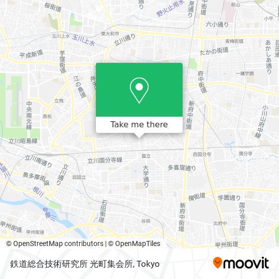 鉄道総合技術研究所 光町集会所 map