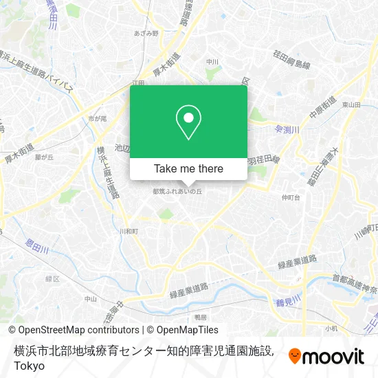 横浜市北部地域療育センター知的障害児通園施設 map