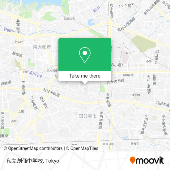 私立創価中学校 map