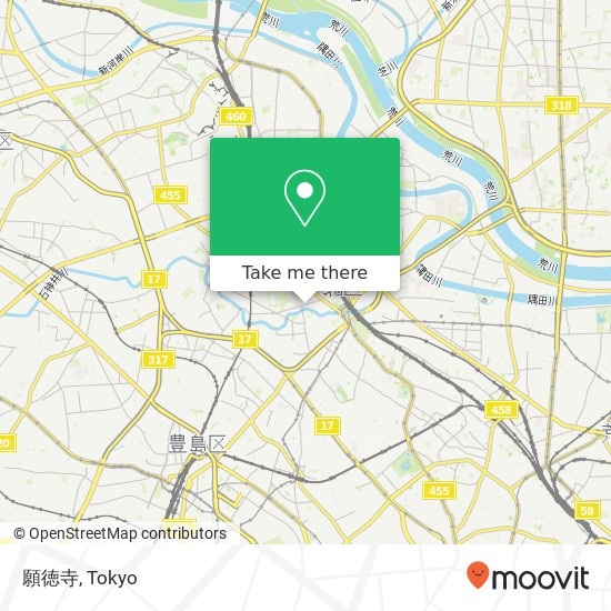 願徳寺 map