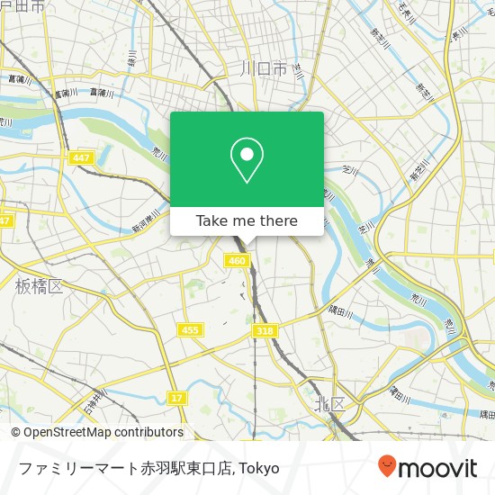 ファミリーマート赤羽駅東口店 map