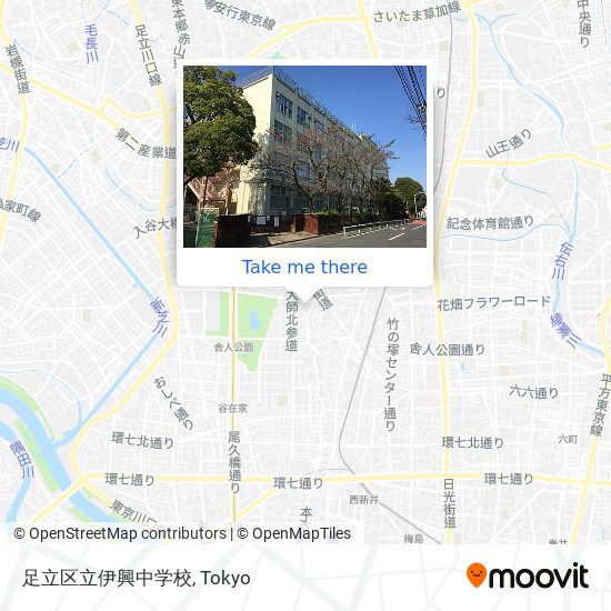 足立区立伊興中学校 map