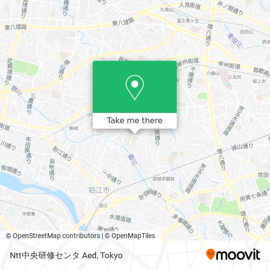 Ntt中央研修センタ Aed map