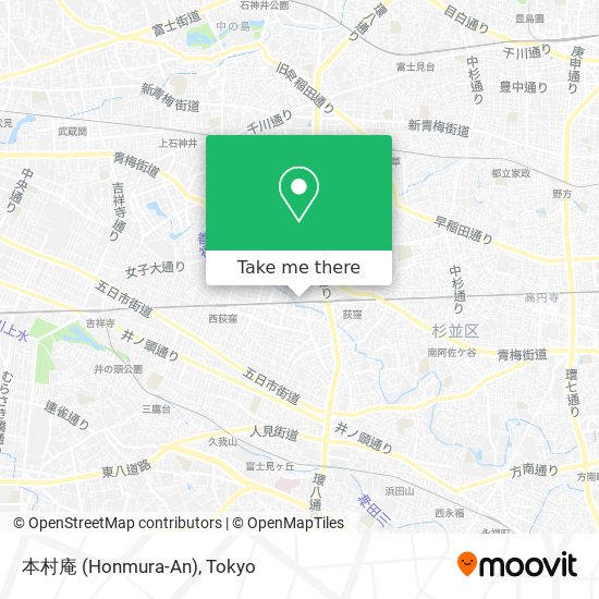 本村庵 (Honmura-An) map