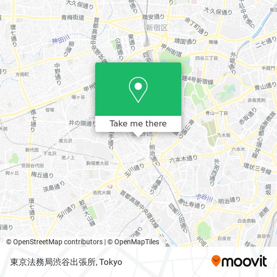 東京法務局渋谷出張所 map