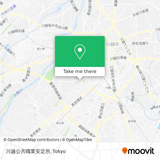 川越公共職業安定所 map