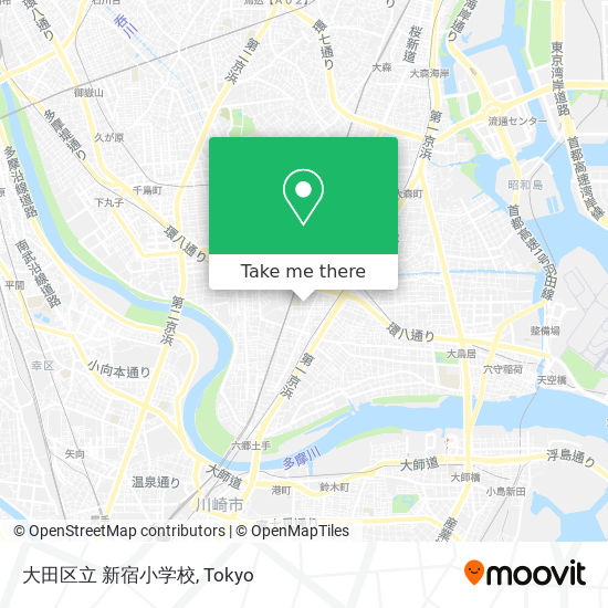 大田区立 新宿小学校 map