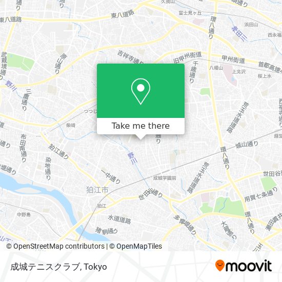 成城テニスクラブ map